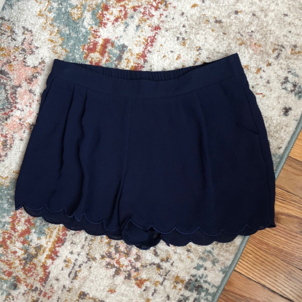 Boutique “mine” navy pull on shorts